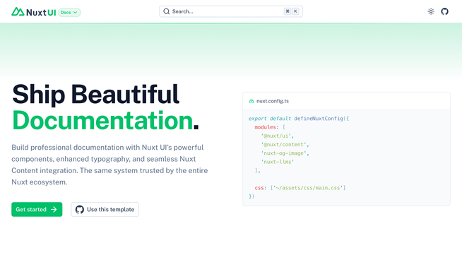 Template Docs screenshot